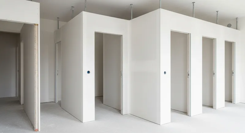 Cloisons placo dans un appartement T3 rénové à Angers